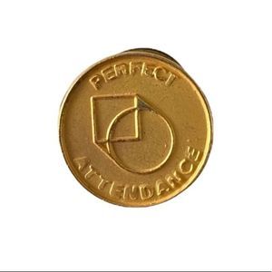 Vintage gold “Perfect Attendance” Masonic pin